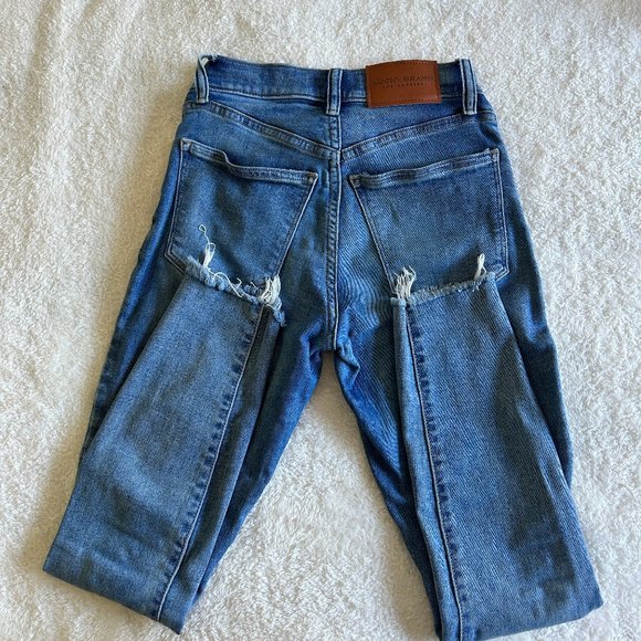 Lucky Brand High Rise Skinny Ankle Jean Size 0/25 - Picture 3 of 7